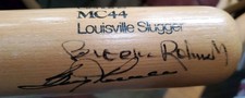 DUAL Autographed Orioles Brooks Robinson Boog Powell Full Size Bat Vintage JSA