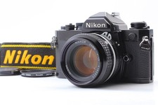  MINT w/ strap Nikon FM Black 35mm SLR Film Camera Ai 50mm f1.4 Lens From JAPAN