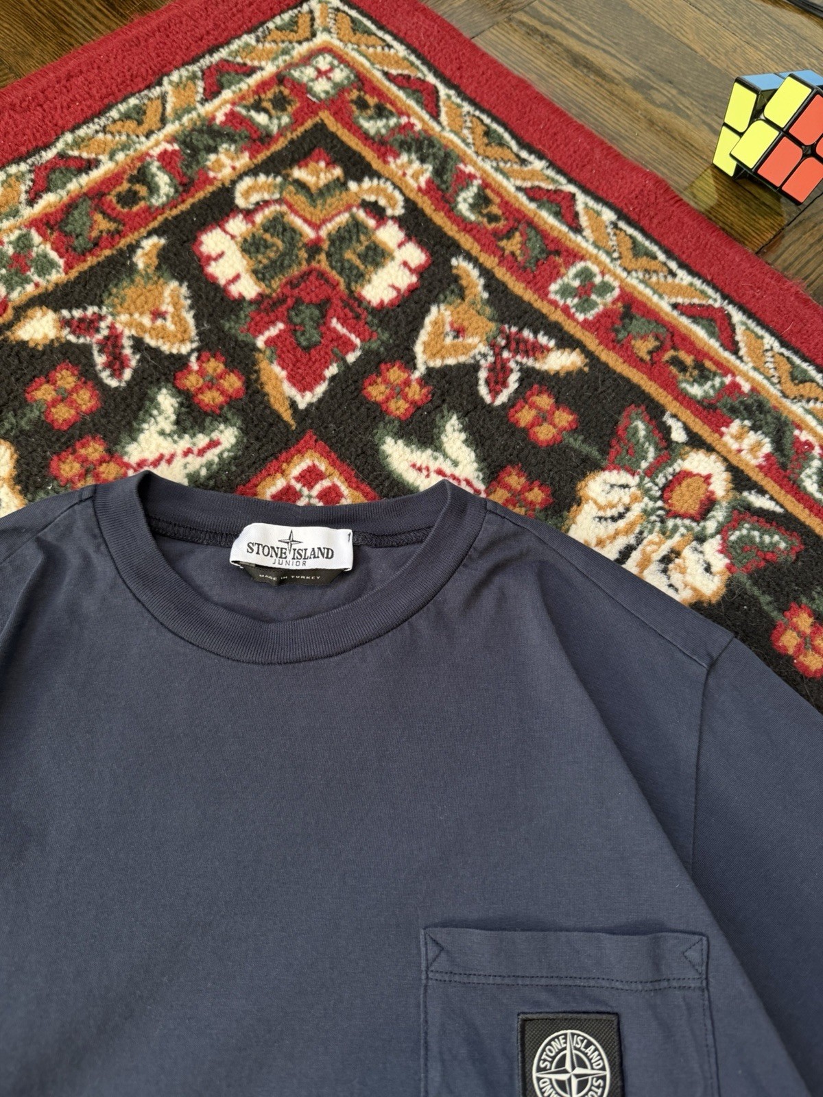 Stone Island Junior Patch Program Navy Blue T Shi… - image 6