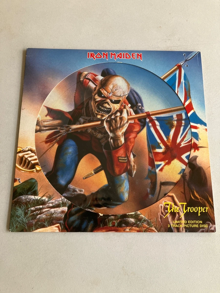 【希少】アイアン・メイデン「The Trooper」ピクチャーシングル 変形盤 Iron Maiden Picture Disc 45 RPM Speed Vinyl Records for sale | eBay
