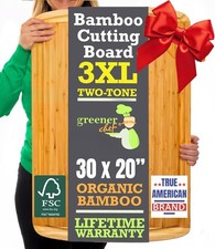 Greener Chef 30 x 20 Organic Extra Large Bamboo Cutting Board