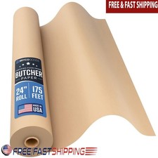 Butcher Paper Roll Heavy Duty Food Grade Unbleached Kraft Paper Cooking New