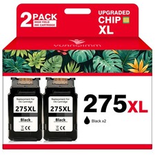 2PK PG-275XL Black Ink Cartridge for Canon Pi...