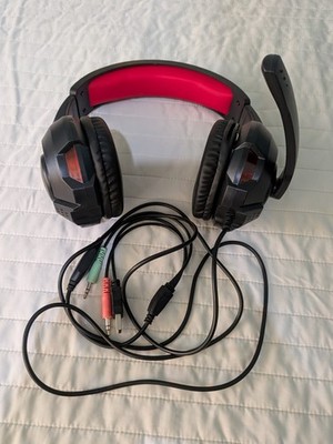 Bytech ProGamer Wired Gaming Headset Immersive Noise Cancellation Black And Red