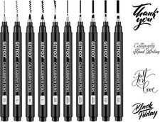 Calligraphy Pen Set   10 Size Hand Lettering Pens for Beginners, calligraphy mar