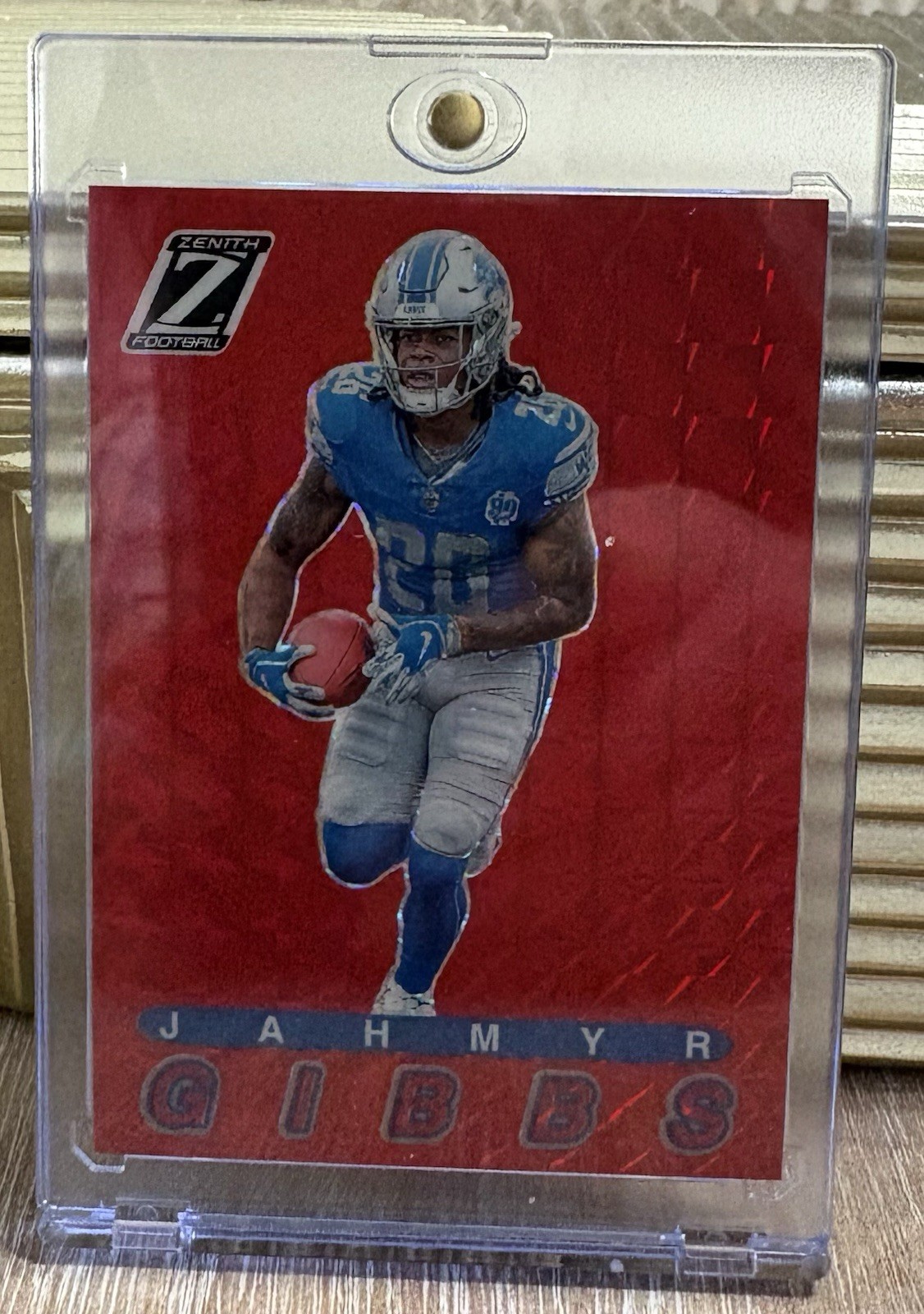 2023 Panini Zenith - 1994 Pacific Jahmyr Gibbs #7 Red (RC) Detroit Lions