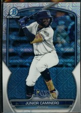 Junior Caminero 2023 Bowman #BCP-162 Prospects Mojo Refractor Rays