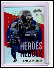2021 Panini Absolute #UH20 Kam Chancellor Unsung Heroes Spectrum Red #/75