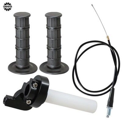 New Motorcycle 7/8'' 22mm Twist Throttle Handle Grip W/ Cable 50-250cc Dirt Bike