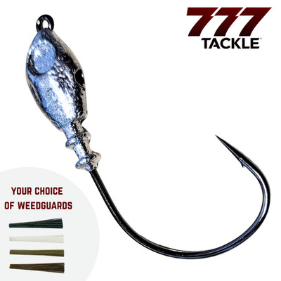 Open Water Swim Weedless Bass Fishing Jig UnPainted Mustad Hook 5 10 or 25 Pack