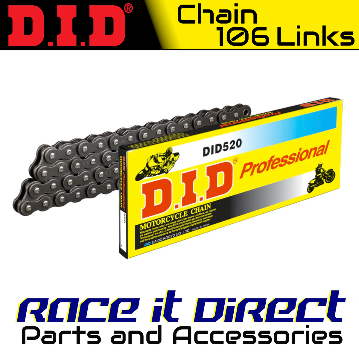DID Chain for Honda MT250 K1 USA 1974-1976 Black | eBay