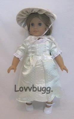 LOVVBUGG Colonial Repro Summer Dres for American Girl Eliz 18" Doll Clothes FREESHIP ADDS