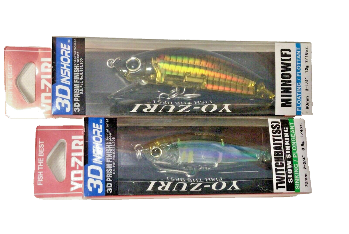 Yo-Zuri 3D Inshore Twitchbait SS – Leurre De Pêche 130 Mm, Design 3D, Pour Pêche Côtière Et Carnassiers
