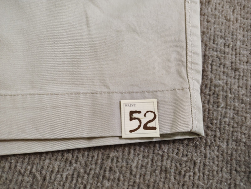 Sonoma Big Tall Everyday Chino Shorts Mens 52x9 Beige Heavily Wash Soft Feel NEW - Picture 2 of 7