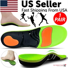 Orthotic Shoe Insoles Inserts Flat Feet High Arch Support For Plantar Fasciitis