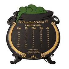 Harry Potter Potion Conversion Chart Magnet Cook Tool Wizarding Trunk exclusive