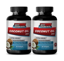 Organic Coconut Oil Capsules - Coconut Oil 3000 - Supreme Appetite Control  2B