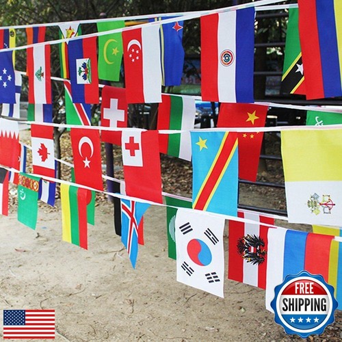 Bandiere Internazionali, 41 Piedi 8,2'' x 5,5'' Bandiere Mondiali, 50 Paesi Olimpici