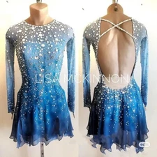 ice figure skating competition dress Gymnastics costume dance Dress dyeing