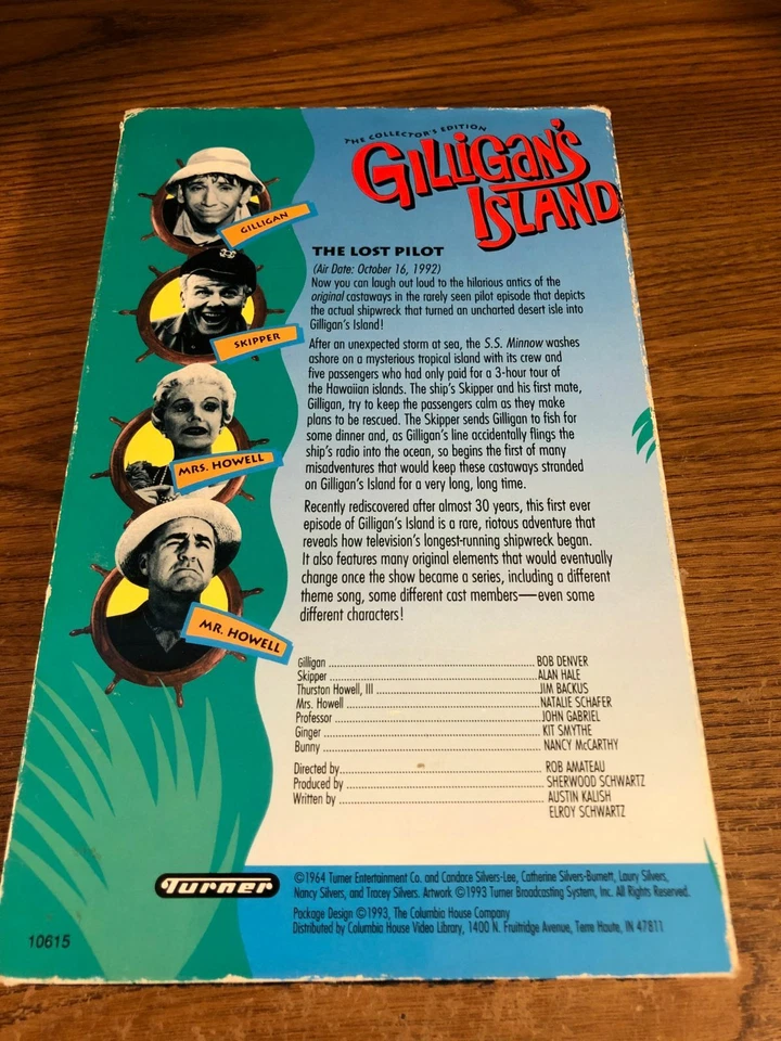 Gilligan's Island The Lost Pilot VHS VCR Video Tape Movie Used Collector's Foto 3 de 4
