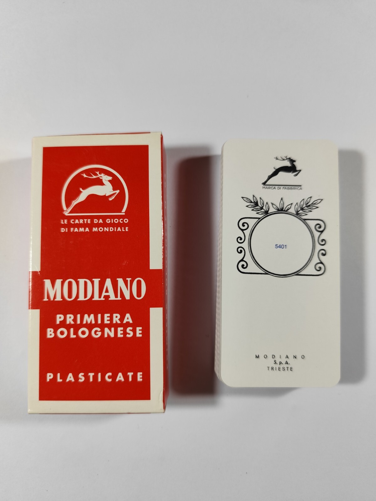 carte Primiera Bolognese N.65 Modiano, TRIPLEX, vecchia produzione, Mai Usate!!!