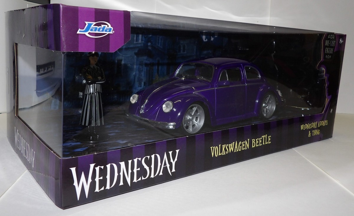 Jada Wednesday VOLKSWAGEN BEETLE w/ Wednesday Addams & Thing
