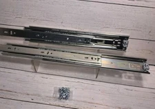 1 Pair Full Extension Drawer Slides 8 10 12 14 16 18 20 22 24 Inch 100 lb...