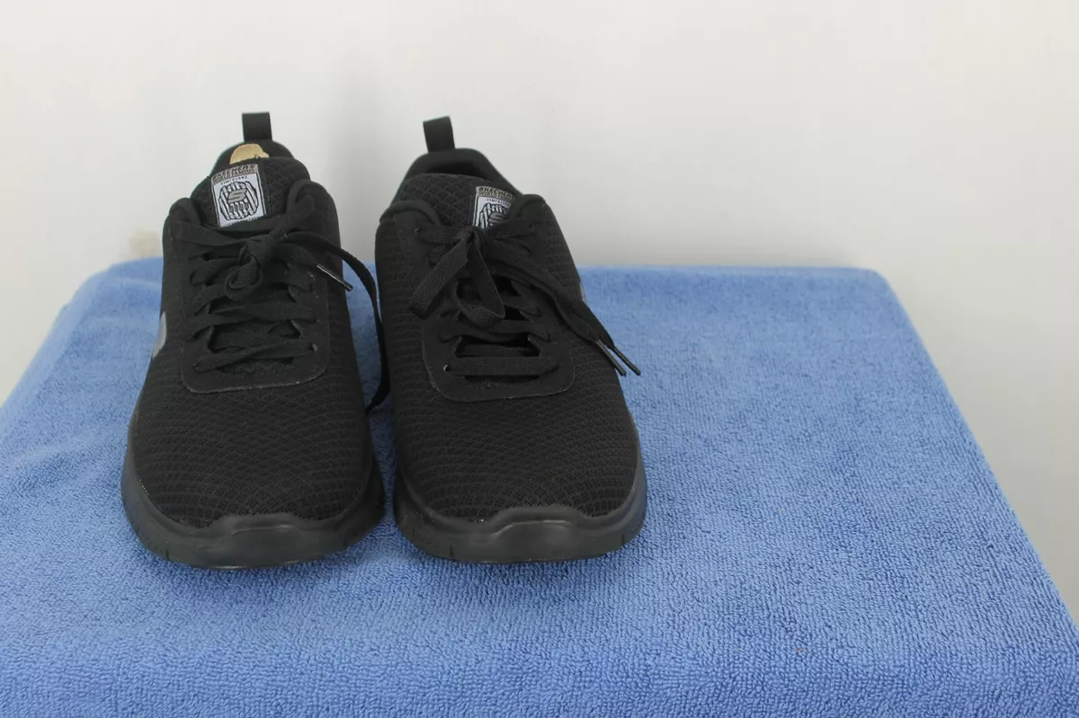SKECHERS WORK SLIP RESISTANT SIZE 8.5 BLACK RELAXED FIT UNISEX