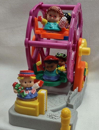 De Colección Fisher Price Little People Musical Noria Luces Sonidos 5 Figuras 2003 - Imagen 6 de 10