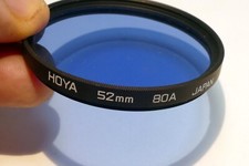 HOYA 52mm Filter 80A Blue made in Japan