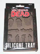 NEW Walking Dead Zombies Silicone Ice Cube Tray Walker Body Parts Molded NIP
