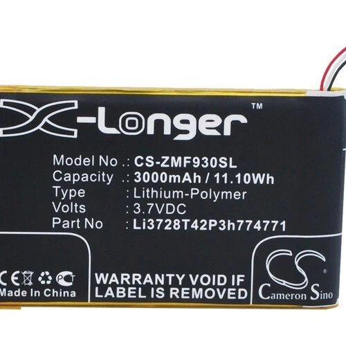 Battery For ZTE Li3728T42P3h774771 ZTE ZEBAP1 ZTE MF915 ZTE MF93 - Picture 5 of 6