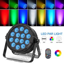 14LED RGBW Par Can Light 150W DMX Remote Wash Stage DJ Disco Party Par Lights