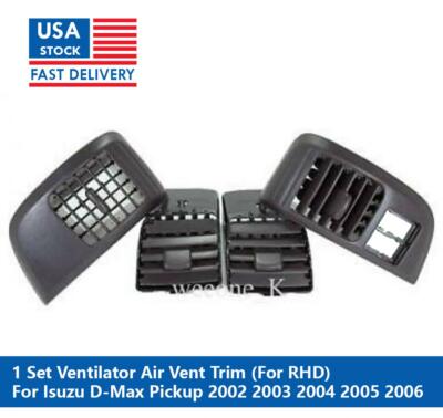 1 SET AIR VENT TRIM FOR ISUZU D-MAX DMAX PICKUP 2002 2003 2004 2005 2006