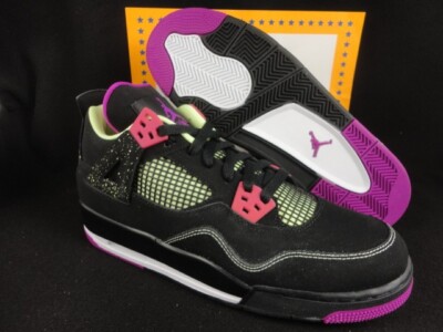 靴 Nike Air Jordan 4 Retro 29cm Nike Air Jordan 4 Retro 30TH GG Black / Fuchsia Sz 9.5Y