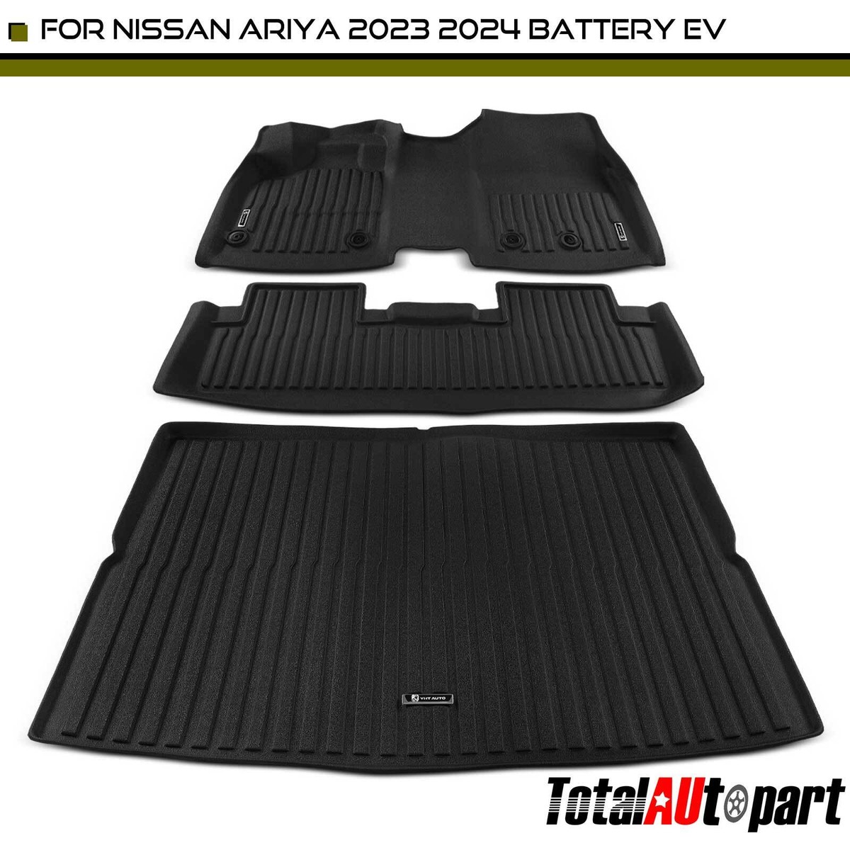 RVS Bumper beschermer passend voor Nissan Ariya 2022- 'Ribs' voor o.a. NISSAN | - Achterbumper bescherming