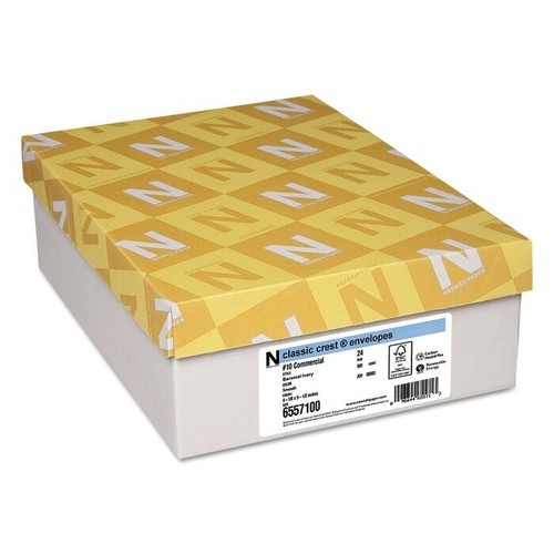 Neenah Classic Crest #10 Envelopes - 24 lb, Baronial Ivory, Smooth, 500 Box - Picture 3 of 3