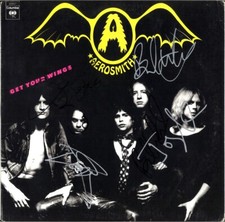 AEROSMITH Get Your Wings FULLY SIGNED Vinyl LP, STEVEN TYLER Joe Perry AUTOGRAPH