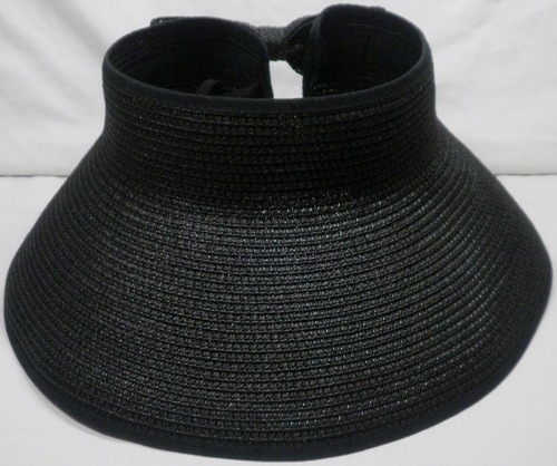 Black Foldable Wide Brim Visor