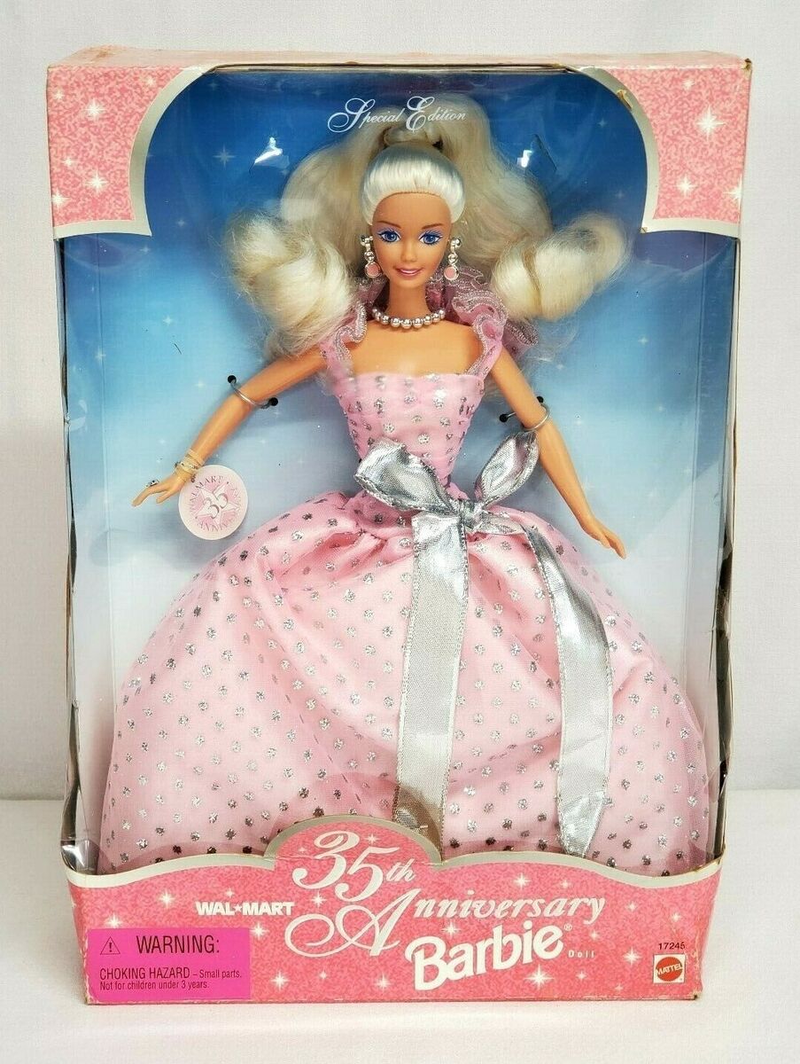 Vintage Mattel 1997 WALMART 35th ANNIVERSARY BARBIE Doll Vintage Mattel 1997 WALMART 35th ANNIVERSARY BARBIE Doll