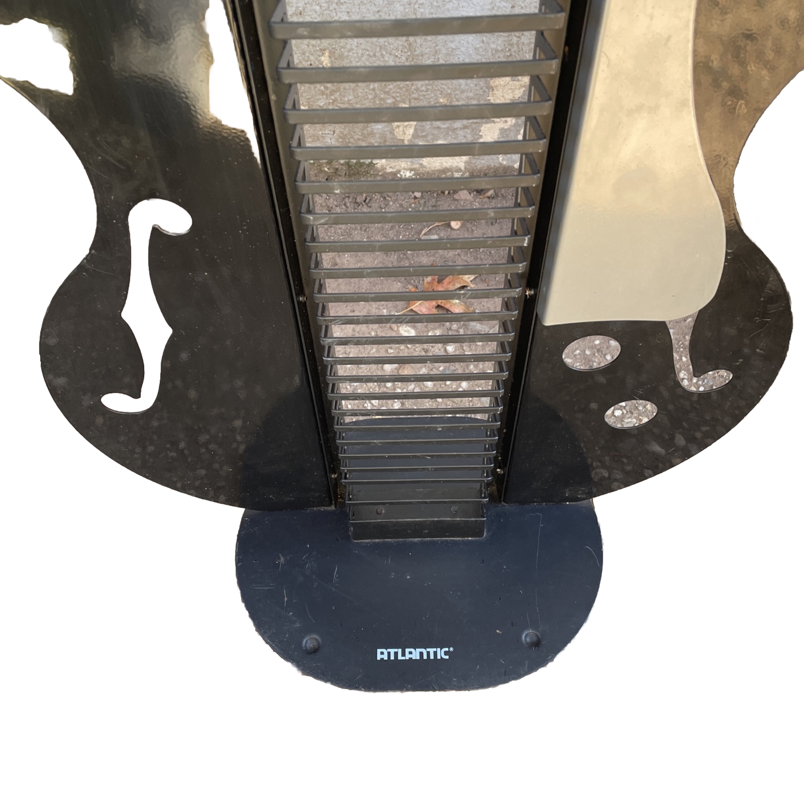 Vintage Atlantic Guitar Shaped CD Rack Black 52”x18”x10” eBay