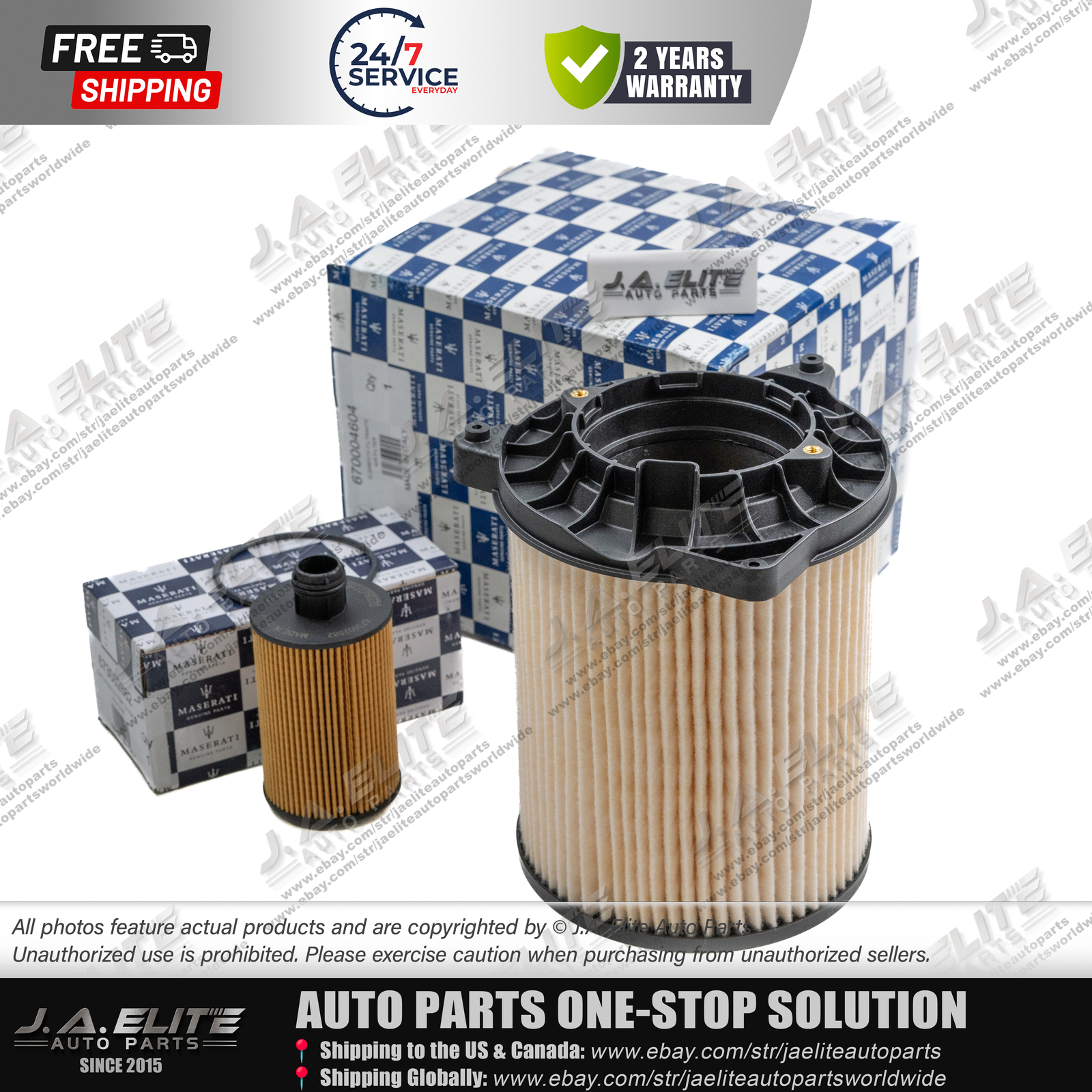 2pcs Genuine Air & Oil Filter fit Maserati Ghibli Levante Quattroporte Diesel
