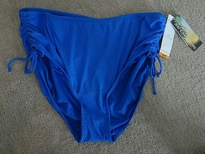 high waisted side tie bikini bottom