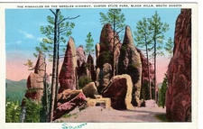 Pinnacles Needles Highway Custer State Park Black Hills South Dakota Postcard