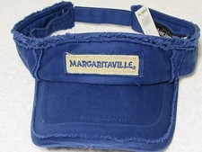 JIMMY BUFFETT SUN VISOR HAT Margaritaville BLUE MOHEGAN DISTRESSED LOOK CAP