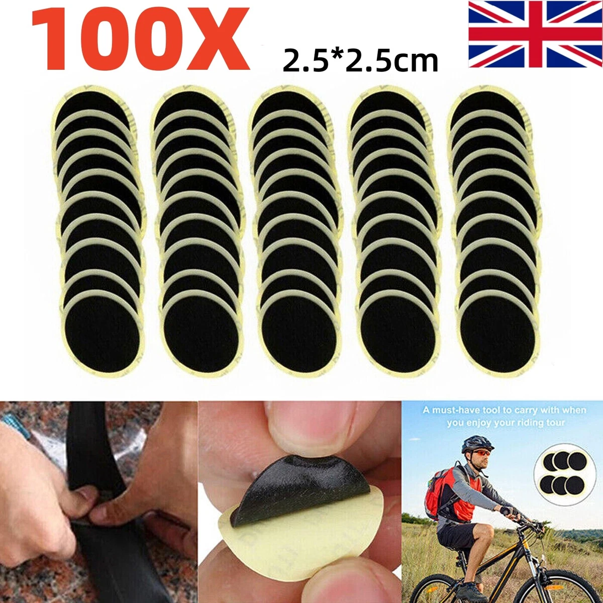 Glueless bike sales tire patches
