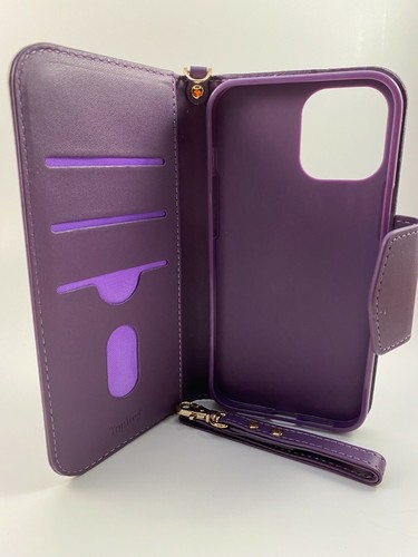 Apple iPhone 12 6.7" Folding Wallet case in Purple. Brand New (147) - Photo 2 sur 2
