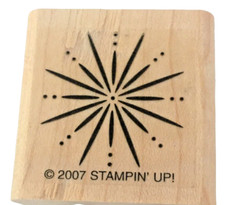 Stampin Up Rubber Stamp Snowflake Starburst Card Making Snow Winter Holidays