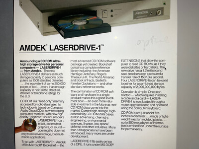 maページ AMDEK LASERDRIVE-1 MODEL LD-1 VINTAGE LAST ONE COLLECTIBLE RARE | eBay