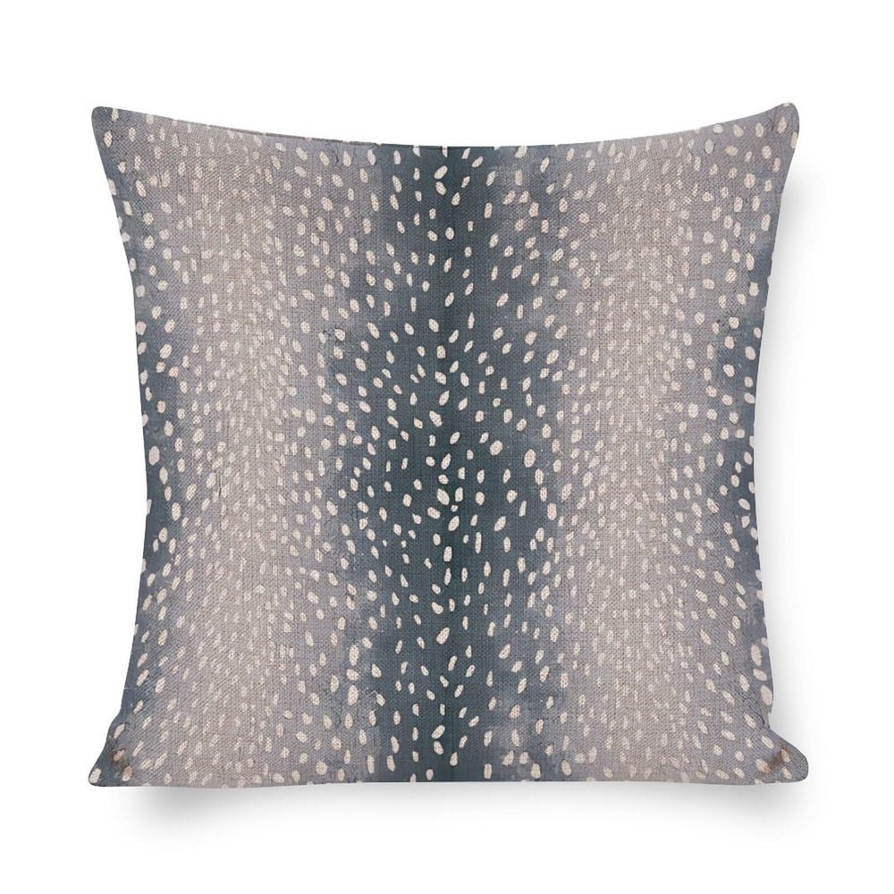 Antelope Pillow Covers Square Fawn Animal Blue Antelope Print Modern Accent L...